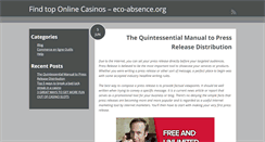 Desktop Screenshot of eco-absence.org