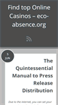 Mobile Screenshot of eco-absence.org